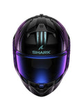 SHARK RIDILL 2 ASSYA CAPACETE INTEGRAL MOTO PRETO GLITTER PRETO