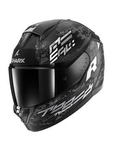 SHARK RIDILL 2 MOTO INTEGRAL CAPACETE PRETO BRANCO PRATA