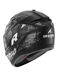 SHARK RIDILL 2 MOTO INTEGRAL CAPACETE PRETO BRANCO PRATA