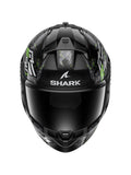SHARK RIDILL 2 CAPACETE INTEGRAL MOTOPRETO PRATA VERDE