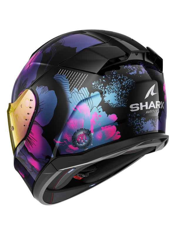 SHARK D-SKWAL 3 MAYFER FULL-FACE MOTORCYCLE HELMET WHITE VIOLET GLITTER – 3 – Maximomoto PT