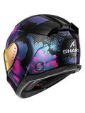 SHARK D-SKWAL 3 MAYFER CAPACETE INTEGRAL DE MOTO BRANCO VIOLETA PURPURINA