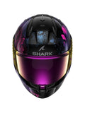 SHARK D-SKWAL 3 MAYFER CAPACETE INTEGRAL DE MOTO BRANCO VIOLETA PURPURINA