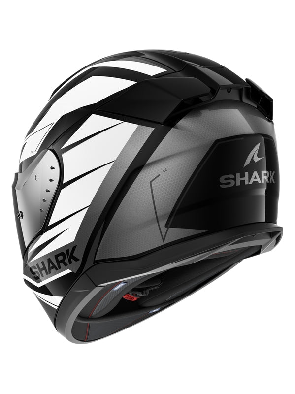 SHARK D-SKWAL 3 SIZLER CAPACETE INTEGRAL MOTO PRETO BRANCO ANTHRACITE