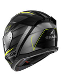 SHARK D-SKWAL 3 SIZLER CAPACETE INTEGRAL MOTO NEGRO ANTRACITA AMARILLO