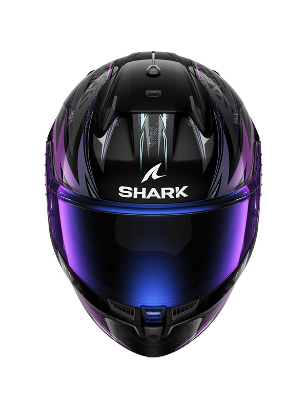 SHARK D SKWAL 3 CAPACETE INTEGRAL MOTO PRETO VERDE GLITTER