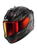 SHARK D SKWAL 3 BLAST CAPACETE INTEGRAL MOTO PRETO ANTRACITE VERMELHO