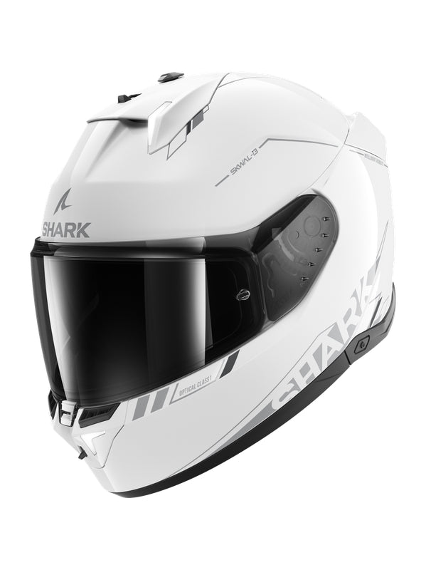SHARK SKWAL I3 CAPACETE INTEGRAL MOTO BRANCO PRATEADO ANTRACITE