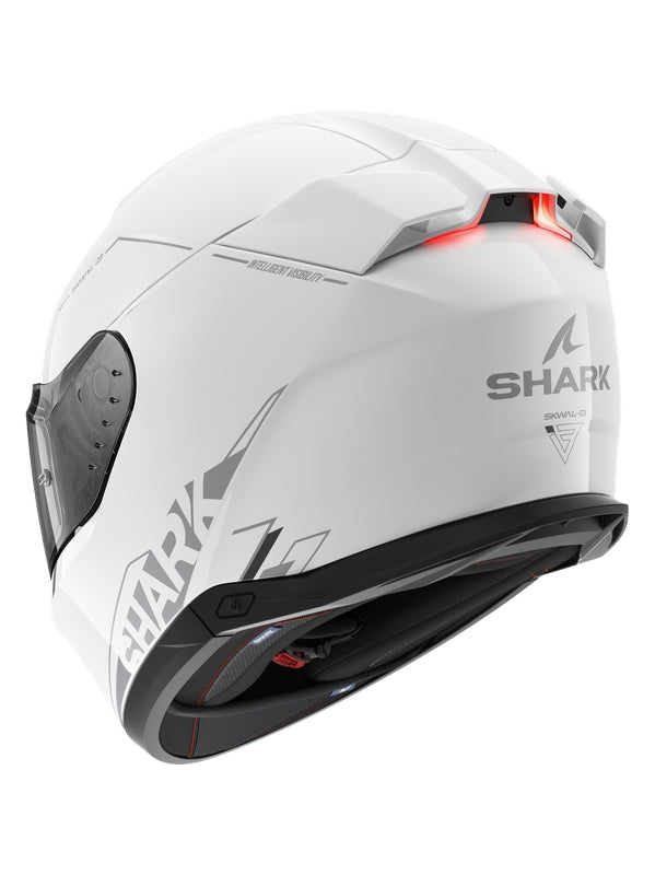 SHARK SKWAL I3 CAPACETE INTEGRAL MOTO BRANCO PRATEADO ANTRACITE