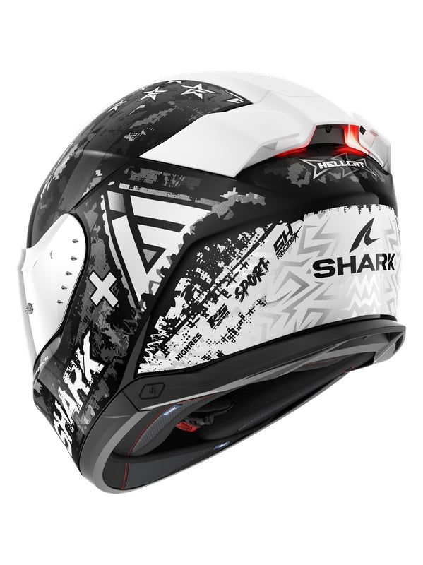 SHARK SKWAL I3 HELLCAT CAPACETE INTEGRAL MOTO PRETO CROMADO PRATA – 2 – Maximomoto PT