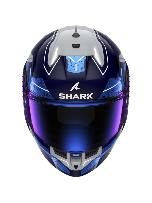 SHARK SKWAL I3 RHAD CAPACETE INTEGRAL MOTO AZUL CINZENTO