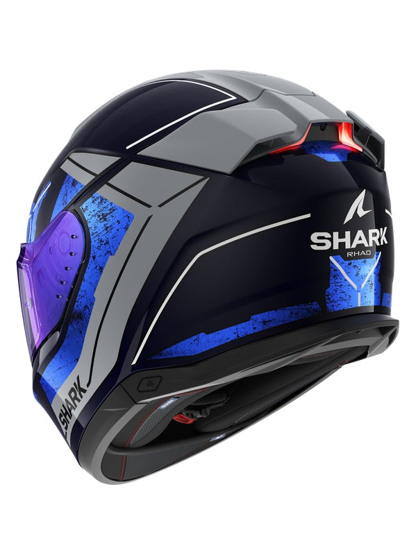SHARK SKWAL I3 RHAD CAPACETE INTEGRAL MOTO AZUL CINZENTO