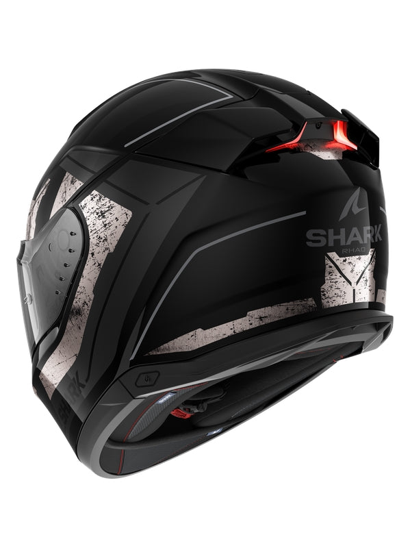 SHARK SKWAL I3 RHAD CAPACETE INTEGRAL MOTO PRETO CROMADO ANTHRACITE