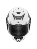 Shark - SPARTAN RS FIBRE White Black Chrom - SECURTEX MOTOR S.L (t/a MaximoMoto)
