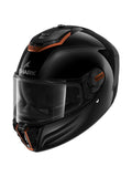 SHARK SPARTAN RS MOTO INTEGRAL CAPACETE PRETO COPOS