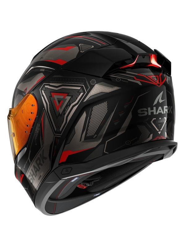 SHARK SKWAL I3 LINK CAPACETE INTEGRAL MOTO PRETO ANTRACITE VERMELHO