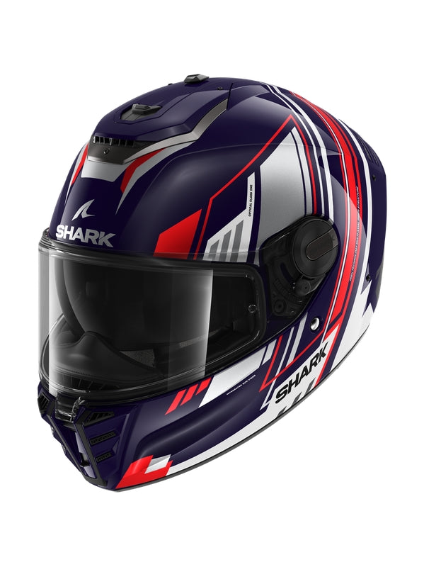 SHARK SPARTAN RS BYRHON MOTO FULL-FACE HELMET BLUE WHITE CHROME – 1 – Maximomoto PT