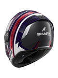 SHARK SPARTAN RS BYRHON MOTO INTEGRAL CAPACETE AZUL BRANCO CROMADO