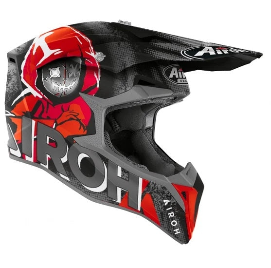 AIROH - CASCOS WRAAP YOUTH ALIEN RED MATT – 2 – Maximomoto PT