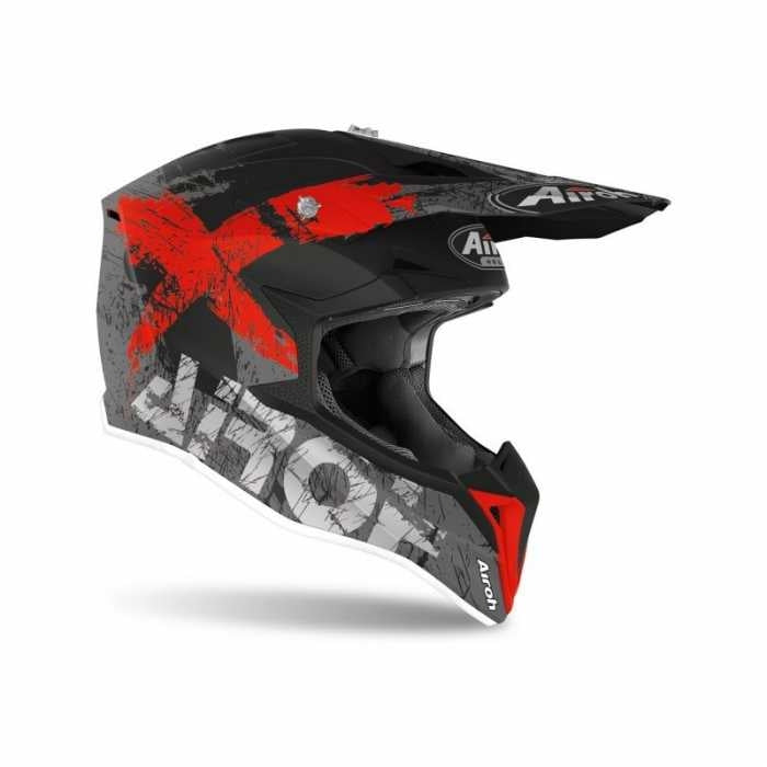 AIROH - CASCOS WRAAP YOUTH SMILE RED MATT – 2 – Maximomoto PT