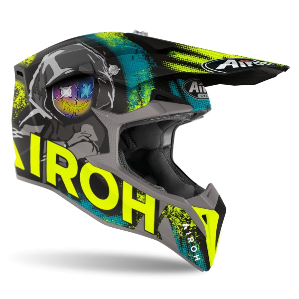 AIROH - CASCOS WRAAP ALIEN YELLOW MATT – 2 – Maximomoto PT