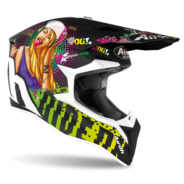 AIROH - CASCOS WRAAP YOUTH PIN UP MATT – 3 – Maximomoto PT