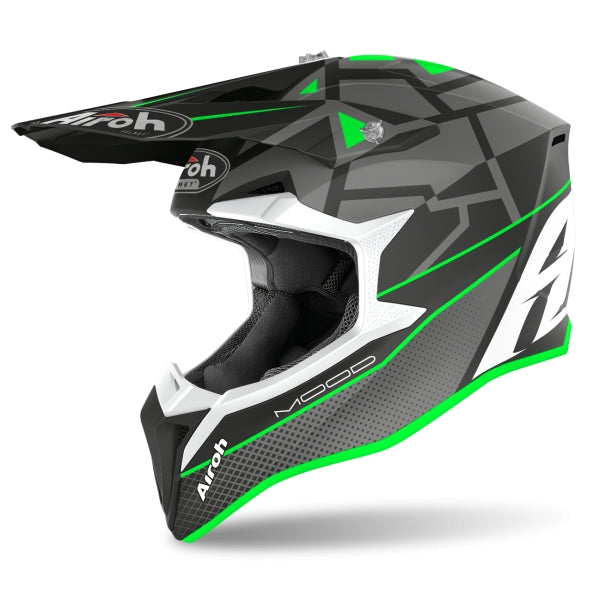 AIROH - CASCOS WRAAP MOOD GREEN MATT – 1 – Maximomoto PT