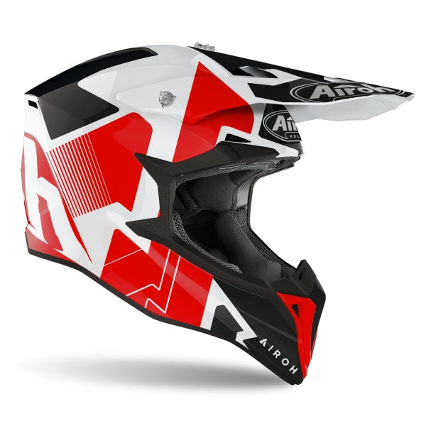AIROH - CASCOS WRAAP RAZE RED GLOSS – 2 – Maximomoto PT