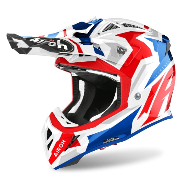AIROH - CASCOS AVIATOR ACE SWOOP RED/BLUE GLOSS – 1 – Maximomoto PT