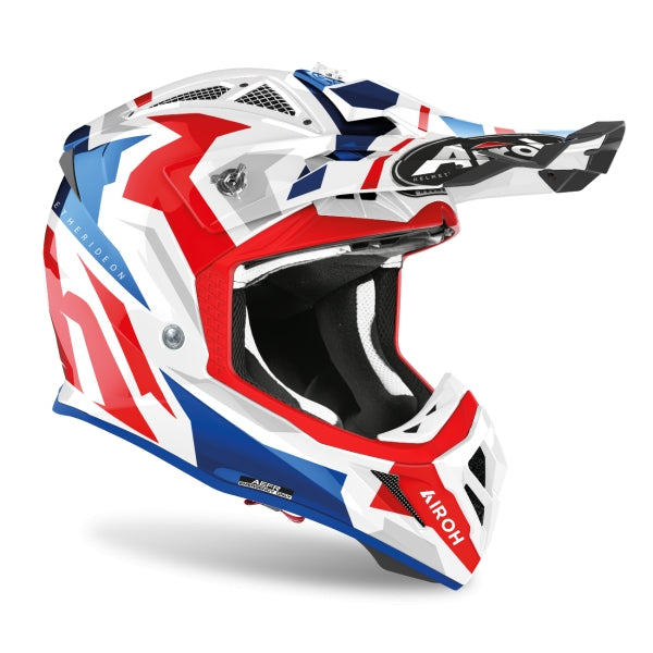 AIROH - CASCOS AVIATOR ACE SWOOP RED/BLUE GLOSS – 2 – Maximomoto PT