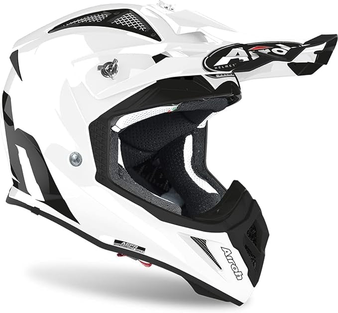 AIROH - CASCOS AVIATOR ACE COLOR WHITE GLOSS – 2 – Maximomoto PT
