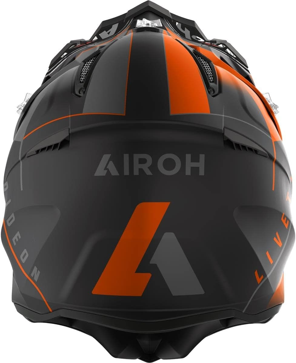 AIROH - AVIATOR HULLS ACE AMAZE ORANGE MATT – 2 – Maximomoto PT