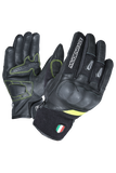 MUGENRACE NEO Motocicleta Curtas Luvas Pretas Amarelas Fluorescentes