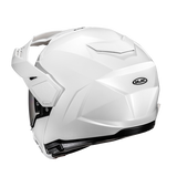 HJC I80 Casco de motocicleta con frente abatible, color blanco perlado