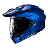 HJC i80 Uni Casco abatible semiplano azul metalizado