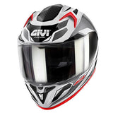GIVI 50.8 BRAVE Moto Integral Casco Blanco Titanio Negro