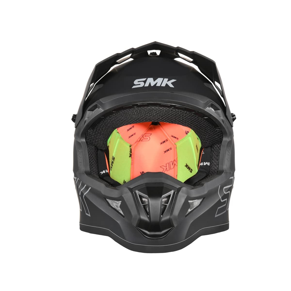 SMK ALLTERRA MOTO MOTOCROSS CAPACETE PRETO MATE (MA260)