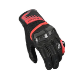 MACNA CHIZU MOTORCYCLE LEATHER GLOVES BLACK RED – Maximomoto PT