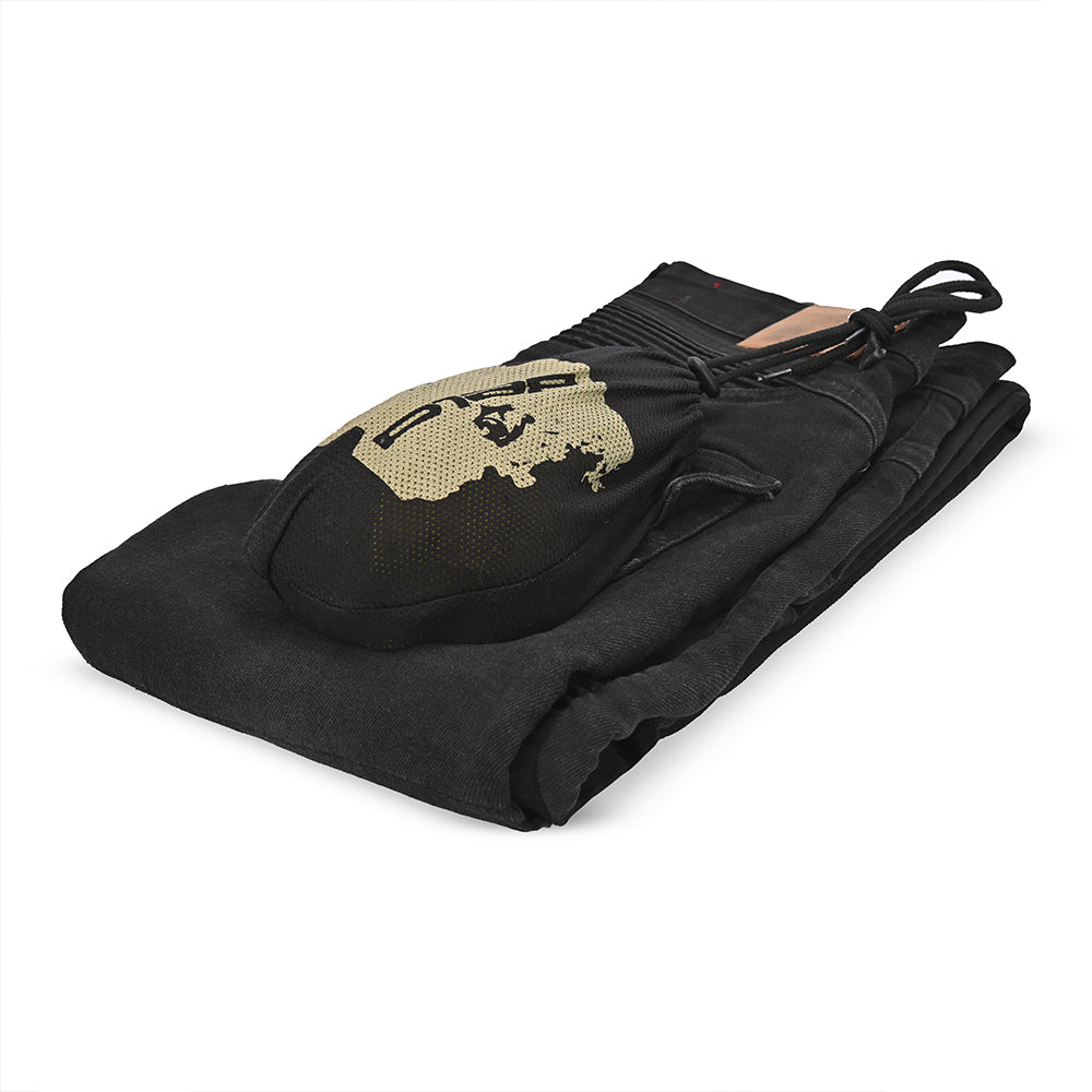 BELA ROSEKIN Denim Jeans Moto Senhora Calcas CE Vaquero Preto