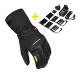 MACNA AZRA 12V 3A KIT AQUECIDA MOTOCICLETA LUVAS PRETA