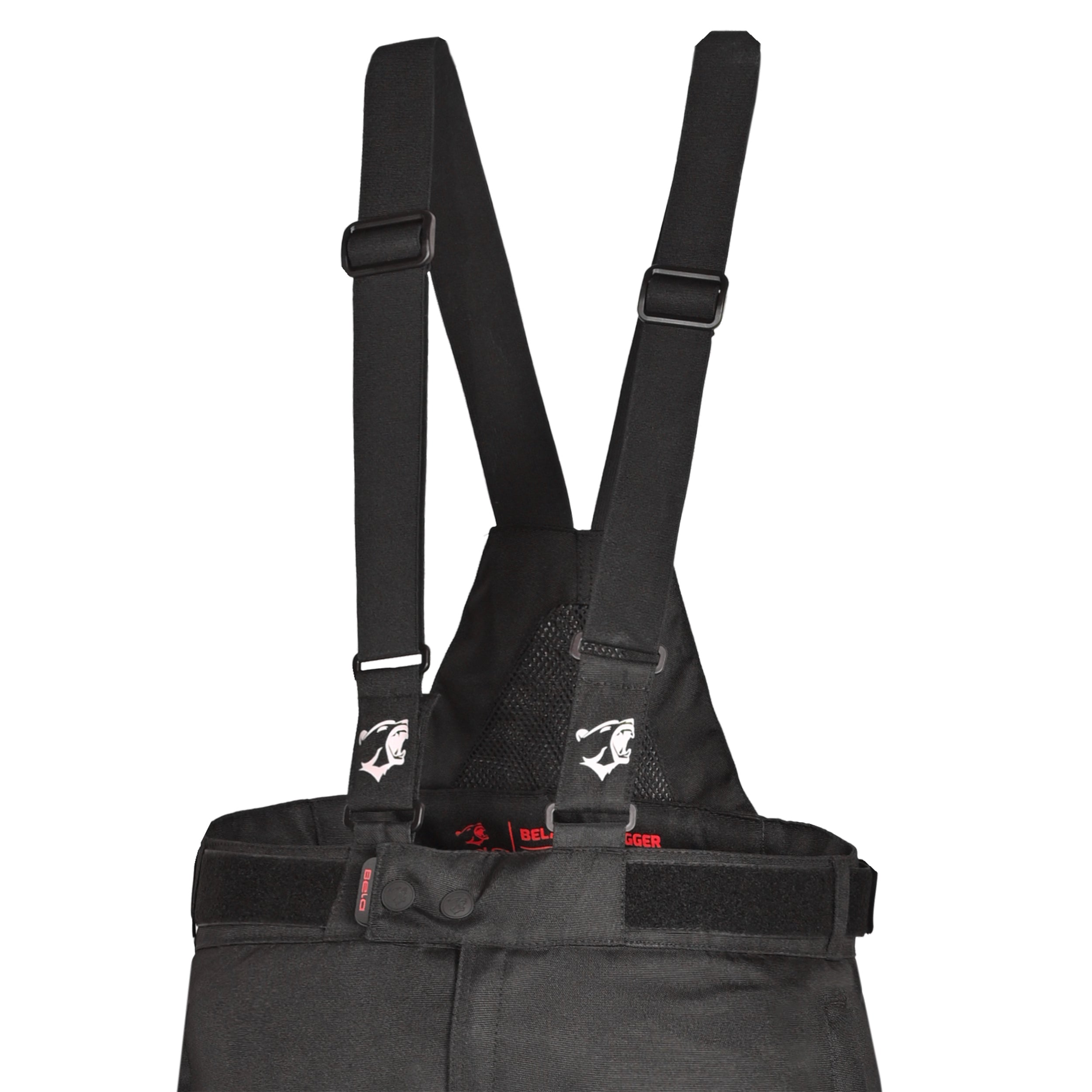 BELA Calm Digger Textil Moto Calcas Preto Vermelho 34L