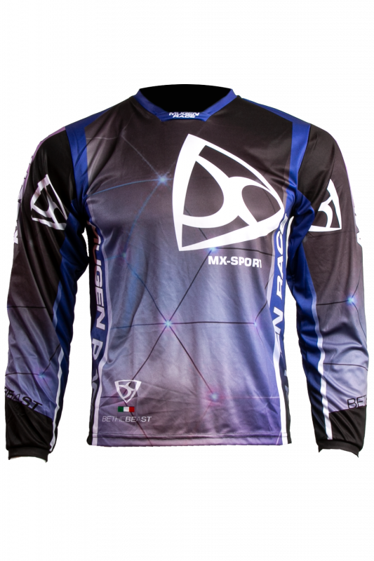 MUGENRACE CR-MNR-2491 TENTO CRUZ Camisa Preto Azul