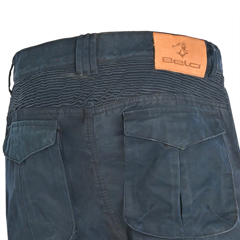 BELA BENTON Denim Moto Calcas Azul