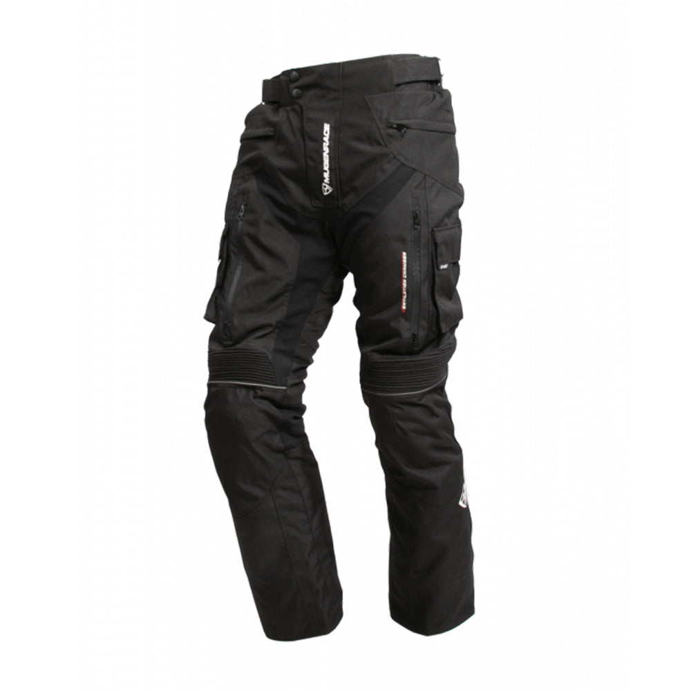 MUGENRACE 1851 Linear Venture têxtil motocicleta Calças preta