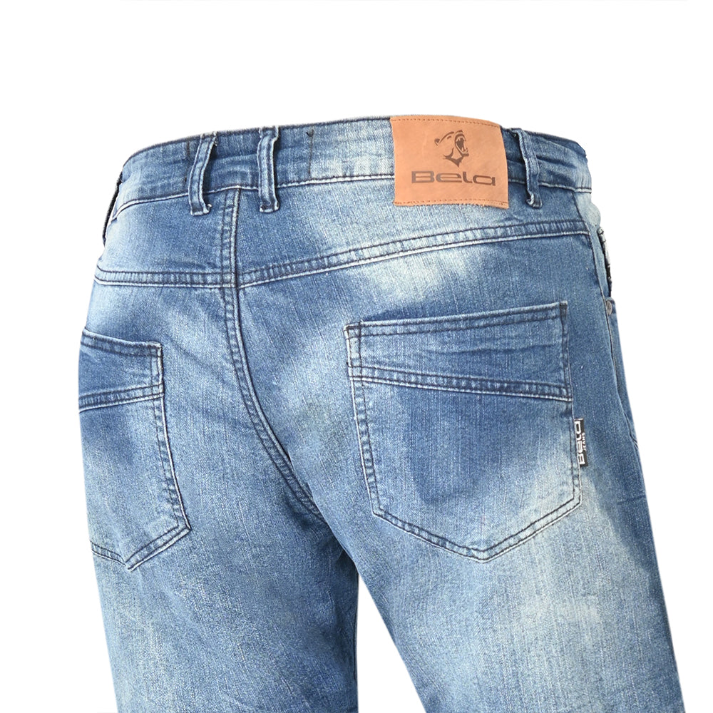 BELA PISTON (MXD-405) Jeans Moto Calcas Azul Sujo