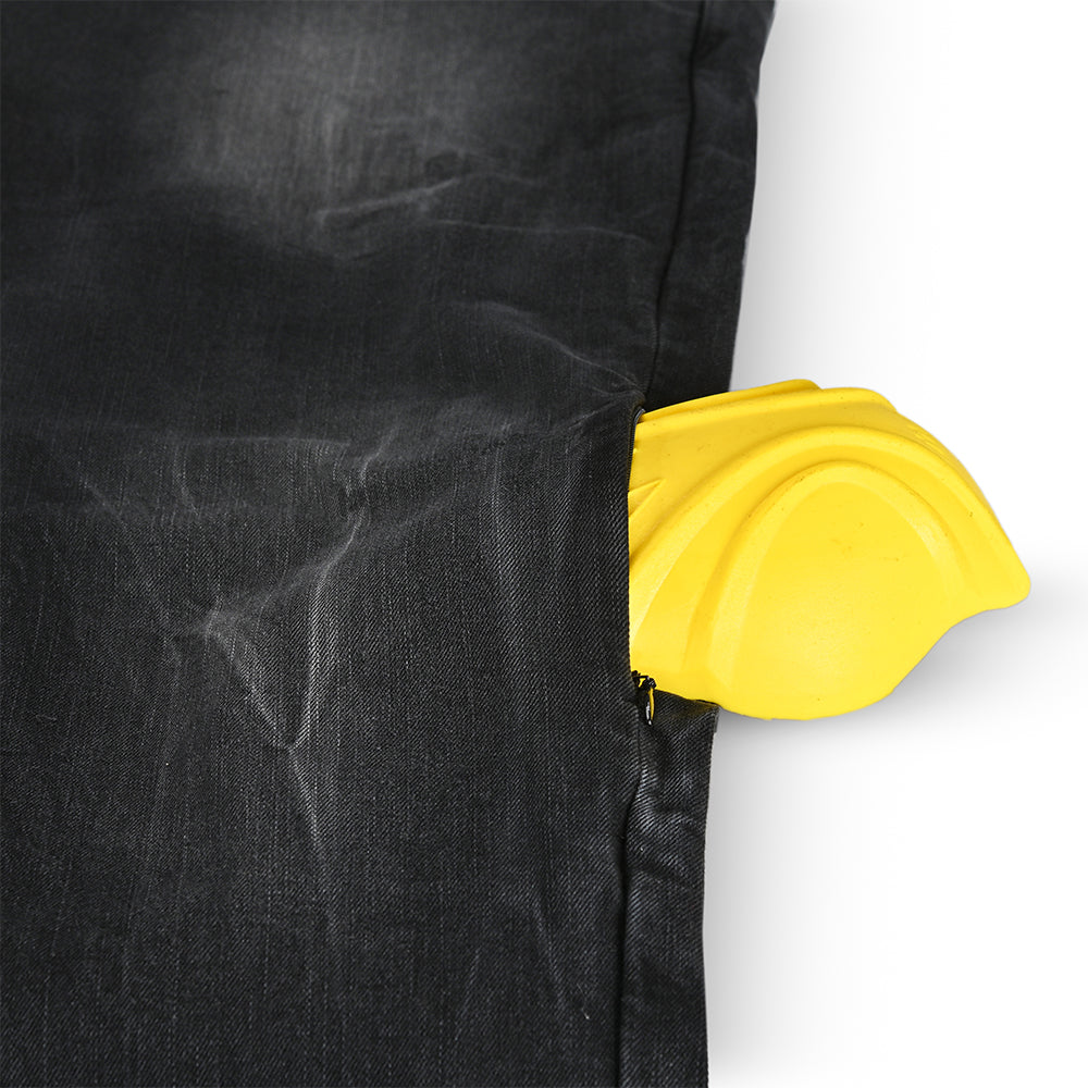 BELA RIO TIE & DY Jeans Moto Calcas Preto 34L