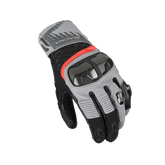 MACNA CHIZU MOTORCYCLE LEATHER GLOVES GRAY BLACK RED – Maximomoto PT