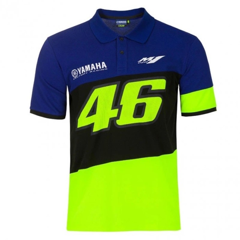 VR46 HOMBRE CARRERAS POLO BLUE – 1 – Maximomoto PT