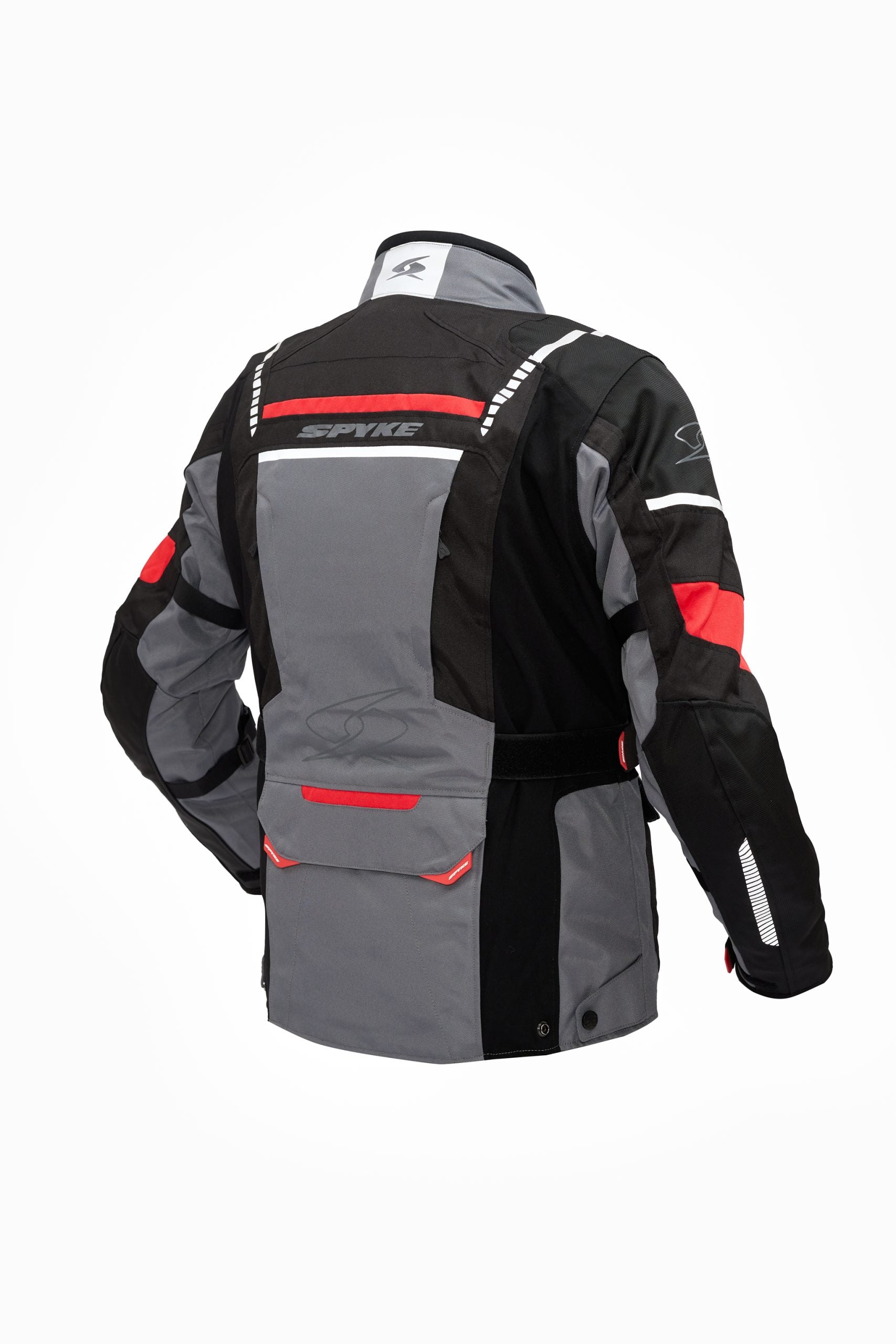 SPYKE - COMPASS DRY TECNO JACKET GREY/BLACK/RED - SECURTEX MOTOR S.L (t/a MaximoMoto)