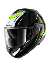 SHARK OXO RYDGER ABATIBLE MODULAR CASCO NEGRO BLANCO AMARILLO – Maximomoto PT